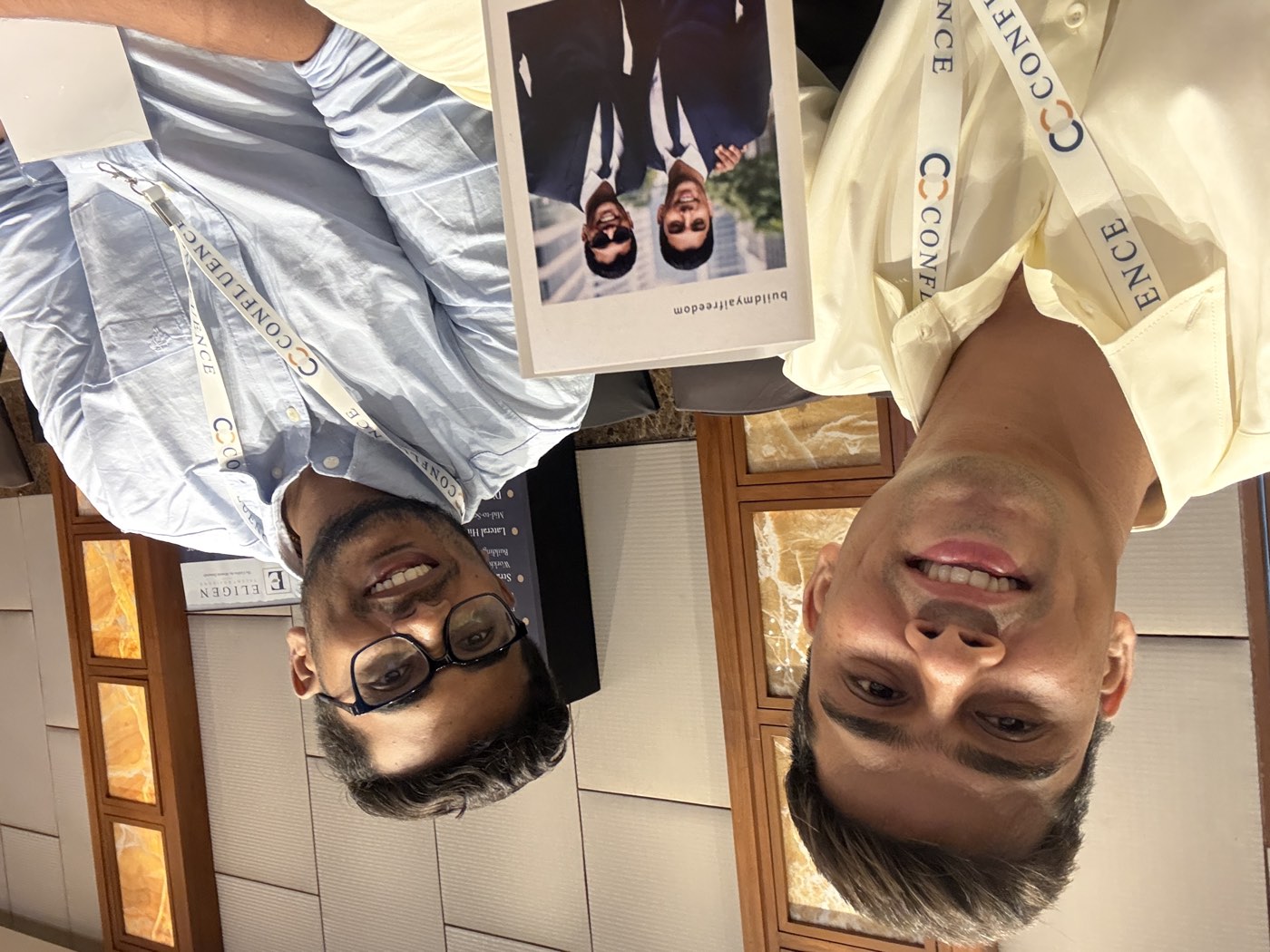 Palash Rajak and Nitin Joshi, co-founders of Build My AI Freedom, at Confluence 2026